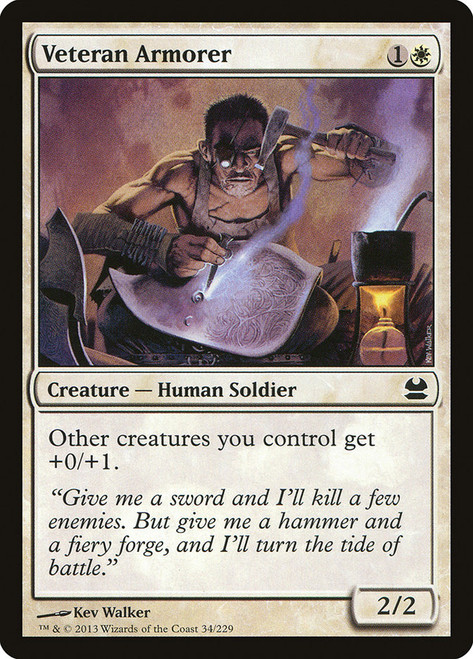 Veteran Armorer\nModern Masters: 2013 Edition\nSingle\nMagic The Gathering