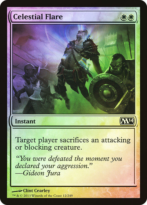 Celestial Flare\nMagic 2014 Core Set\nSingle\nMagic The Gathering