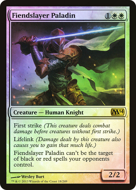 Fiendslayer Paladin\nMagic 2014 Core Set\nSingle\nMagic The Gathering