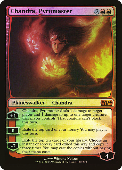 Chandra, Pyromaster\nMagic 2014 Core Set\nSingle\nMagic The Gathering