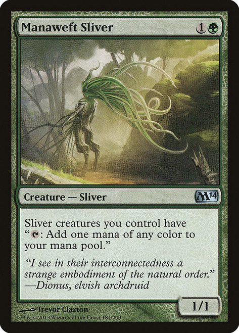 Manaweft Sliver\nMagic 2014 Core Set\nSingle\nMagic The Gathering