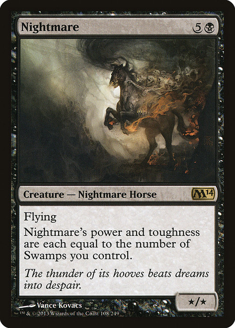 Nightmare\nMagic 2014 Core Set\nSingle\nMagic The Gathering