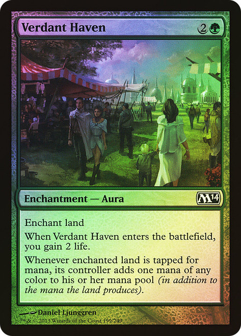 Verdant Haven\nMagic 2014 Core Set\nSingle\nMagic The Gathering