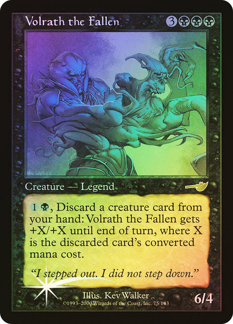 堕ちたる者ヴォルラス　foil Volrath the Fallen 日)【Foil】墜ちたる者ヴォルラス / Volrath the Fallen【NEM