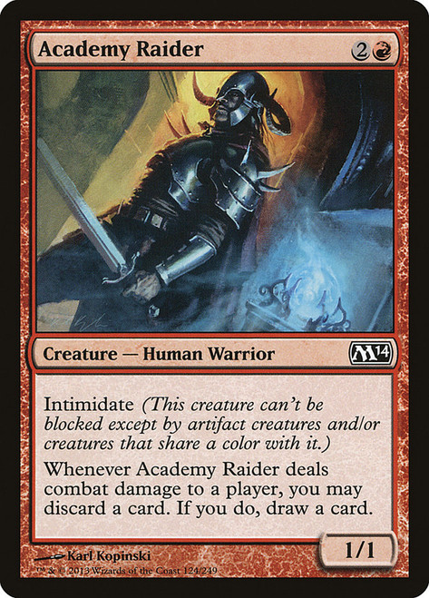 Academy Raider\nMagic 2014 Core Set\nSingle\nMagic The Gathering