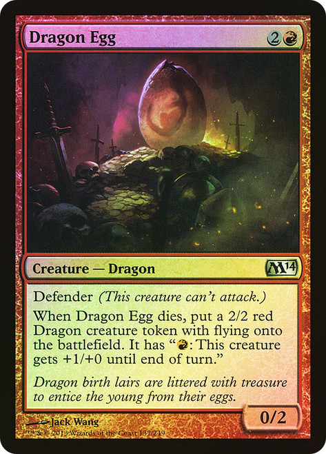 Dragon Egg\nMagic 2014 Core Set\nSingle\nMagic The Gathering