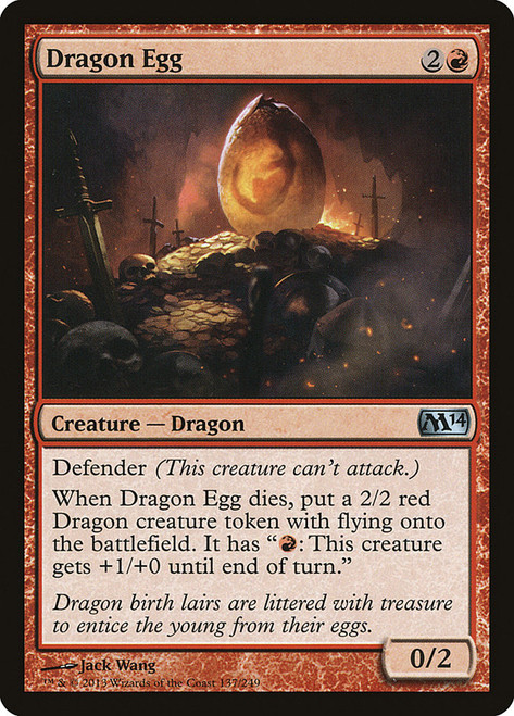 Dragon Egg\nMagic 2014 Core Set\nSingle\nMagic The Gathering