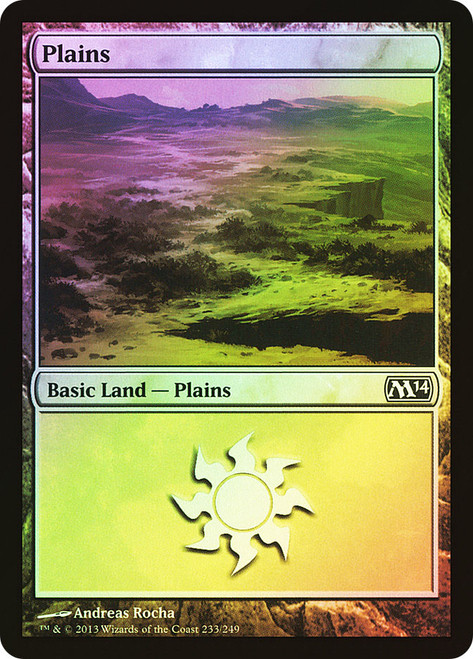 Plains (#233)\nMagic 2014 Core Set\nSingle\nMagic The Gathering