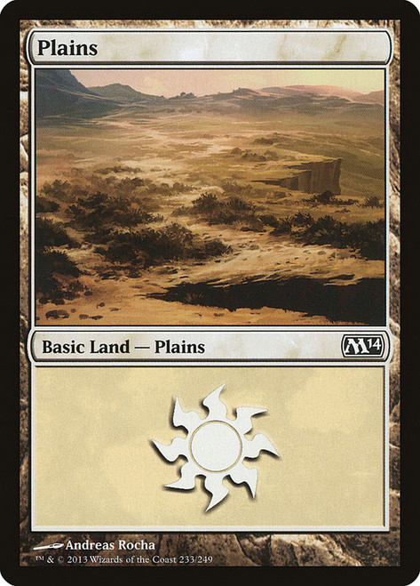 Plains (#233)\nMagic 2014 Core Set\nSingle\nMagic The Gathering