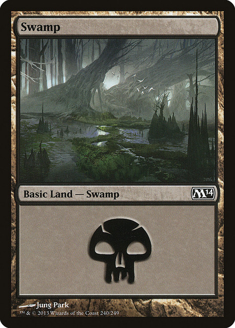 Swamp (#240)\nMagic 2014 Core Set\nSingle\nMagic The Gathering