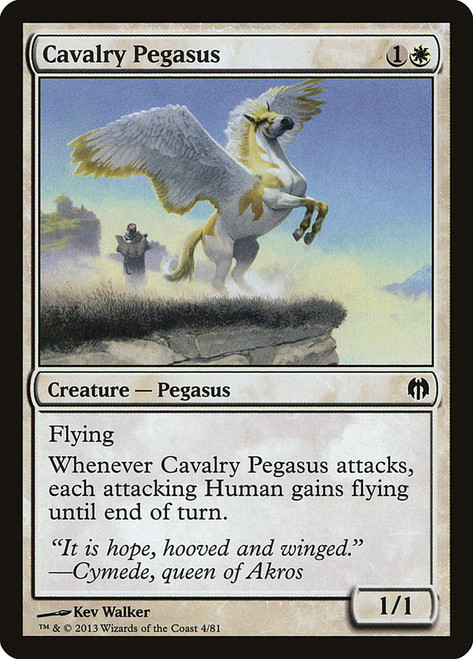 Cavalry Pegasus\nDuel Decks: Heroes vs. Monsters\nSingle\nMagic The Gathering