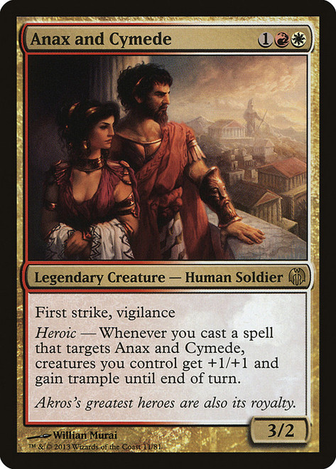 Anax and Cymede\nDuel Decks: Heroes vs. Monsters\nSingle\nMagic The Gathering