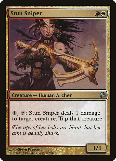 Stun Sniper\nDuel Decks: Heroes vs. Monsters\nSingle\nMagic The Gathering