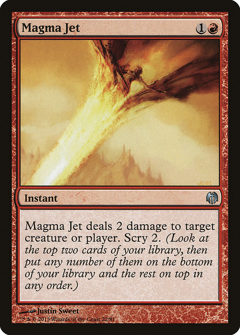 Magma Jet\nDuel Decks: Heroes vs. Monsters\nSingle\nMagic The Gathering