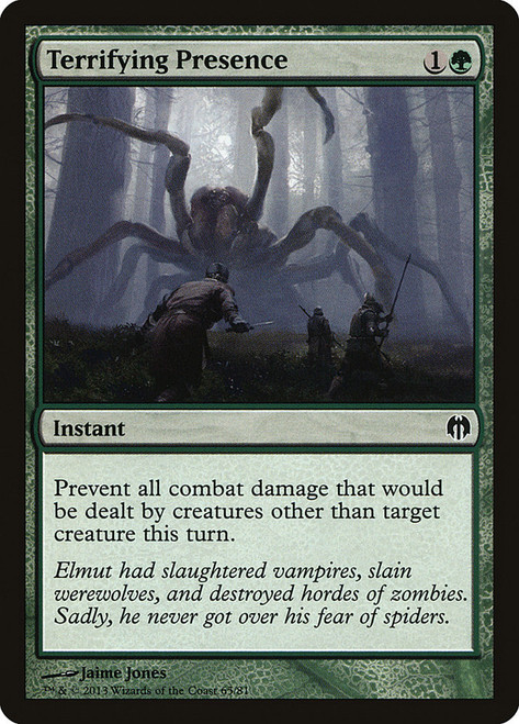 Terrifying Presence\nDuel Decks: Heroes vs. Monsters\nSingle\nMagic The Gathering