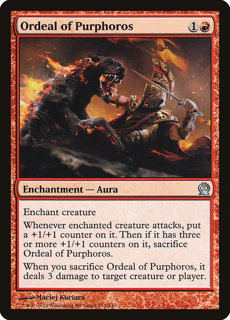 Ordeal of Purphoros\nTheros\nSingle\nMagic The Gathering