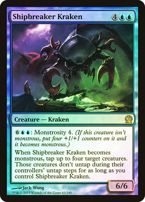 Shipbreaker Kraken\nTheros\nSingle\nMagic The Gathering