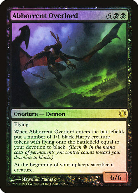Abhorrent Overlord\nTheros\nSingle\nMagic The Gathering