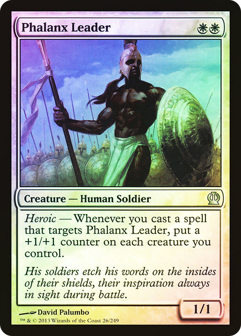 Phalanx Leader\nTheros\nSingle\nMagic The Gathering