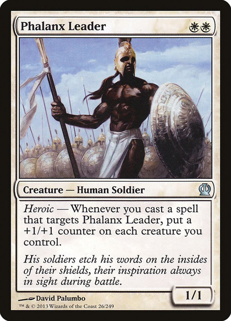 Phalanx Leader\nTheros\nSingle\nMagic The Gathering