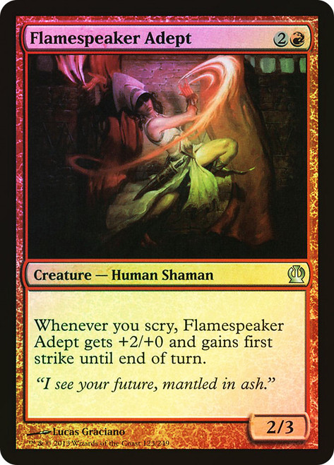 Flamespeaker Adept\nTheros\nSingle\nMagic The Gathering