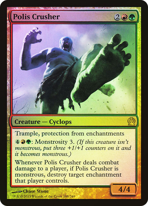 Polis Crusher\nTheros\nSingle\nMagic The Gathering