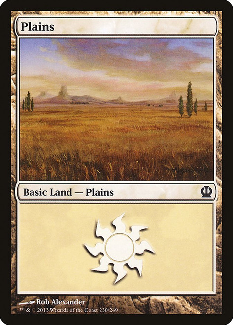 Plains (#230)\nTheros\nSingle\nMagic The Gathering
