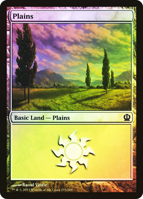 Plains (#233)\nTheros\nSingle\nMagic The Gathering