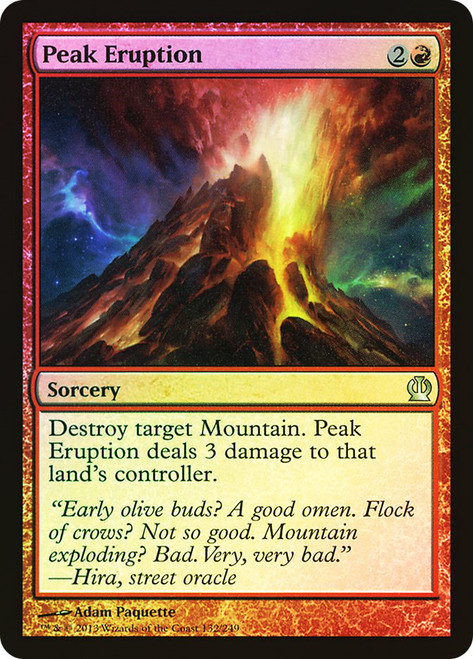 Peak Eruption\nTheros\nSingle\nMagic The Gathering