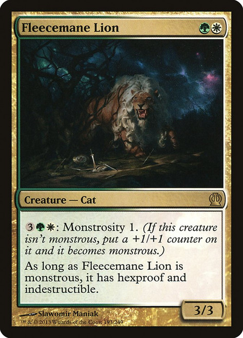 Fleecemane Lion\nTheros\nSingle\nMagic The Gathering