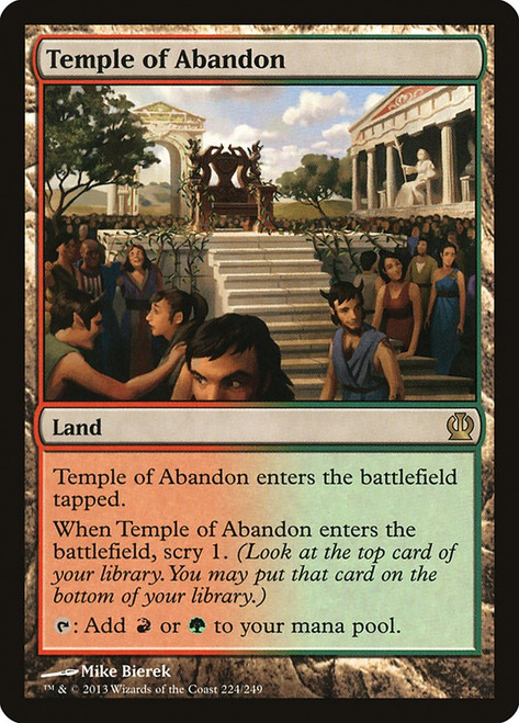 Temple of Abandon\nTheros\nSingle\nMagic The Gathering