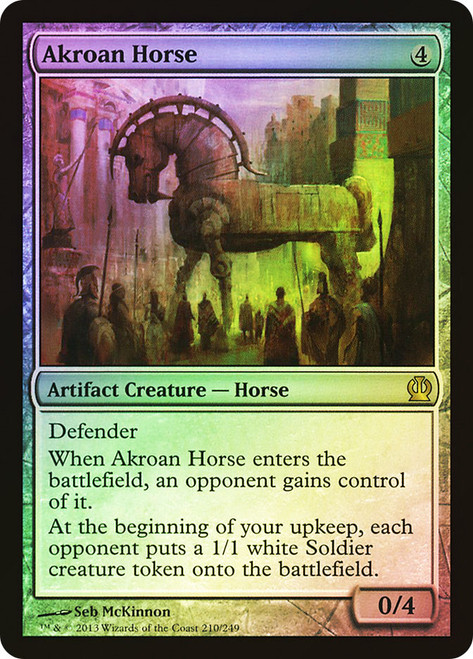Akroan Horse\nTheros\nSingle\nMagic The Gathering