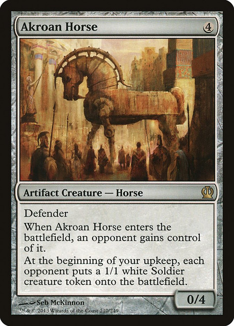 Akroan Horse\nTheros\nSingle\nMagic The Gathering