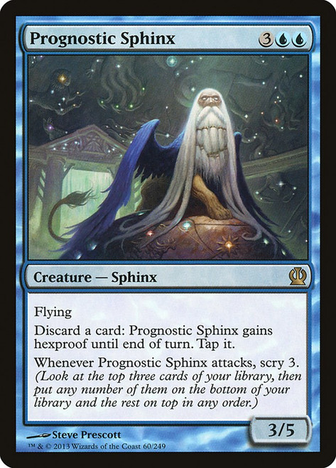 Prognostic Sphinx\nTheros\nSingle\nMagic The Gathering