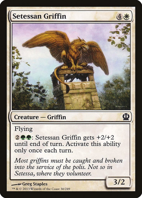 Setessan Griffin\nTheros\nSingle\nMagic The Gathering