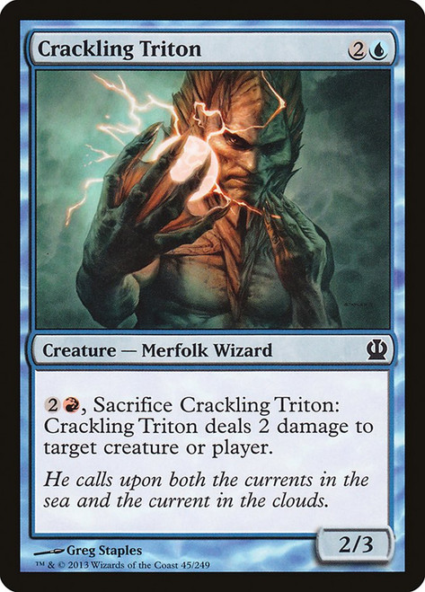 Crackling Triton\nTheros\nSingle\nMagic The Gathering