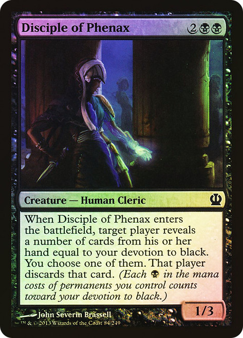 Disciple of Phenax\nTheros\nSingle\nMagic The Gathering