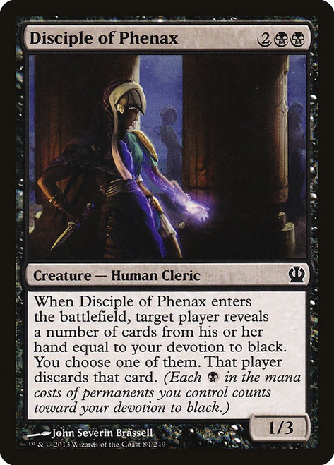 Disciple of Phenax\nTheros\nSingle\nMagic The Gathering