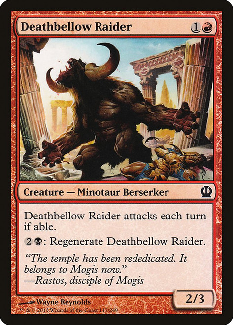 Deathbellow Raider\nTheros\nSingle\nMagic The Gathering