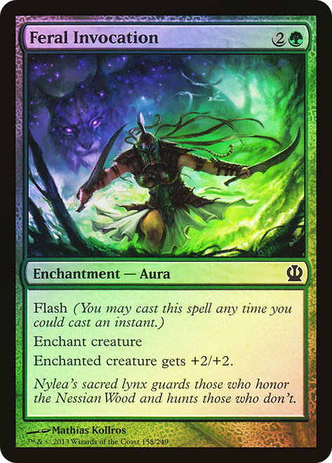 Feral Invocation\nTheros\nSingle\nMagic The Gathering