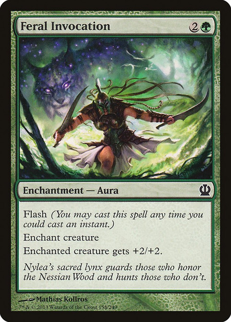 Feral Invocation\nTheros\nSingle\nMagic The Gathering