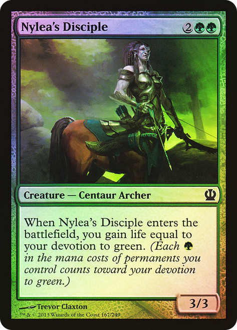 Nylea's Disciple\nTheros\nSingle\nMagic The Gathering