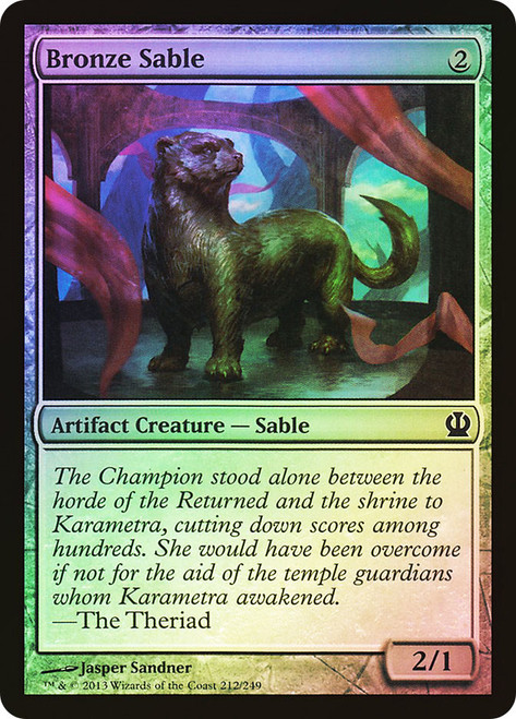 Bronze Sable\nTheros\nSingle\nMagic The Gathering