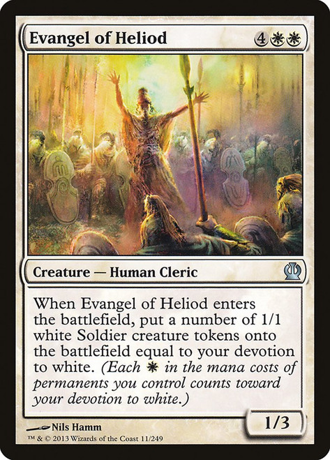 Evangel of Heliod\nTheros\nSingle\nMagic The Gathering