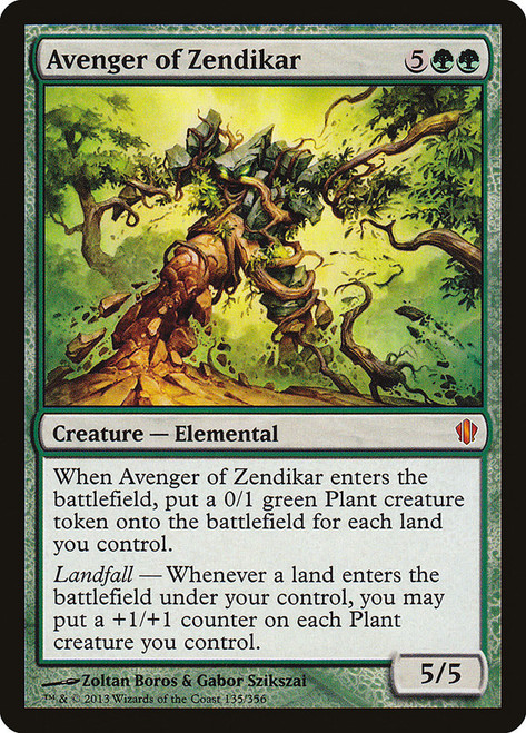 Avenger of Zendikar\nCommander: 2013 Edition\nSingle\nMagic The Gathering