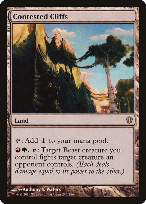 Contested Cliffs\nCommander: 2013 Edition\nSingle\nMagic The Gathering