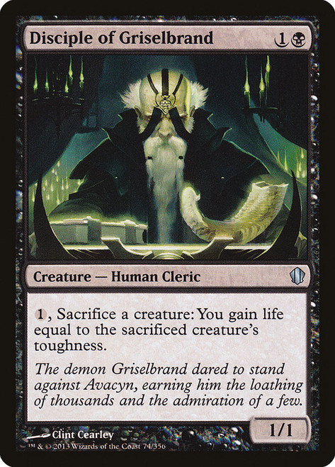 Disciple of Griselbrand\nCommander: 2013 Edition\nSingle\nMagic The Gathering