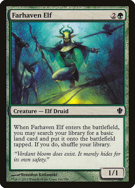 Farhaven Elf\nCommander: 2013 Edition\nSingle\nMagic The Gathering