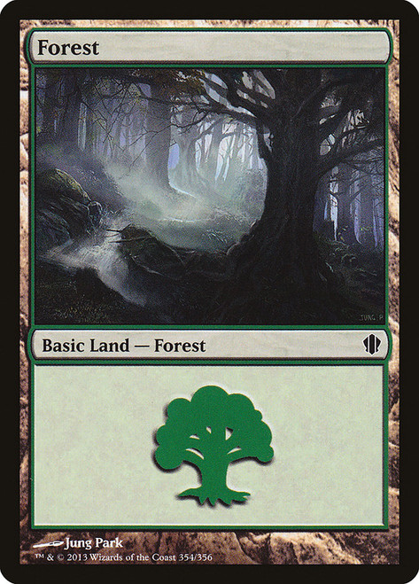 Forest (#354)\nCommander: 2013 Edition\nSingle\nMagic The Gathering