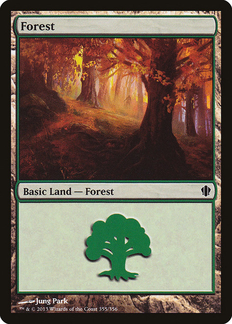 Forest (#355)\nCommander: 2013 Edition\nSingle\nMagic The Gathering